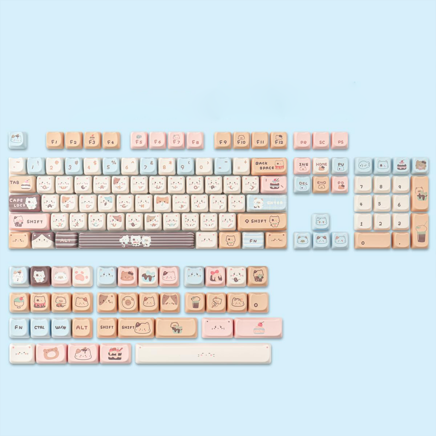 Keycaps - Tiny Paws