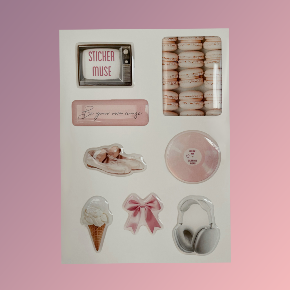 Sticker Keys Pink Tender Pink – Mellow Keyboards